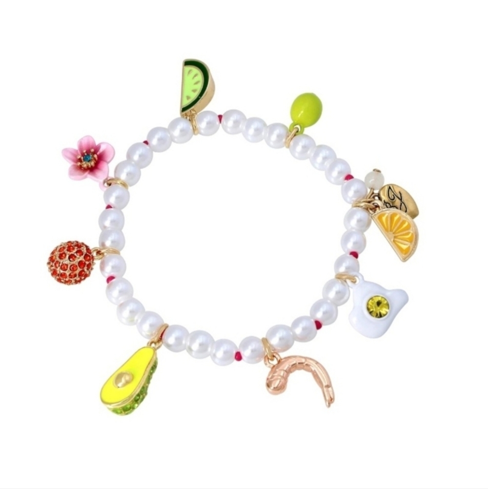 💖 ▪️Betsy Johnson ▪️beautiful Brunch Charm Bracelet